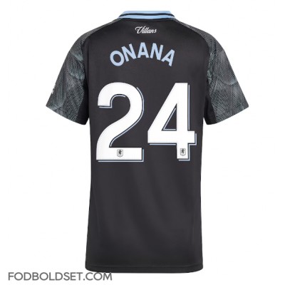 Aston Villa Amadou Onana #24 Udebanetrøje Dame 2025-26 Kortærmet Aston Villa Amadou Onana #24 Udebanetrøje Dame 2025-26 Kortærmet
